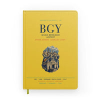 Thumbnail for Milan Bergamo Airport (BGY) design on yellow notebook