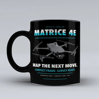 Thumbnail for Matrice 4E Mug design on black dji