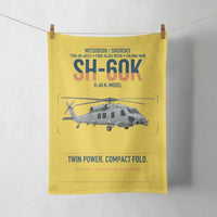 Thumbnail for Mitsubishi Sikorsky SH-60K design on yellow towel