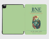 Thumbnail for Brisbane Airport (BNE) design on light green ipad tablet case