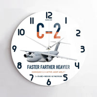 Thumbnail for Kawasaki C-2 design on white no frame wall clock