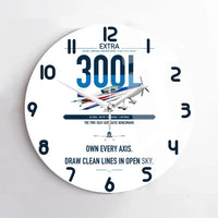 Thumbnail for Extra 300L design on white no frame wall clock