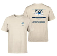 Thumbnail for Cessna Citation 560 - Citation V design on beige double-side t-shirt, double-side print