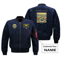 Thumbnail for VINTAGE G4539 - The Surplus Field - Bomber Jacket design on blue+name