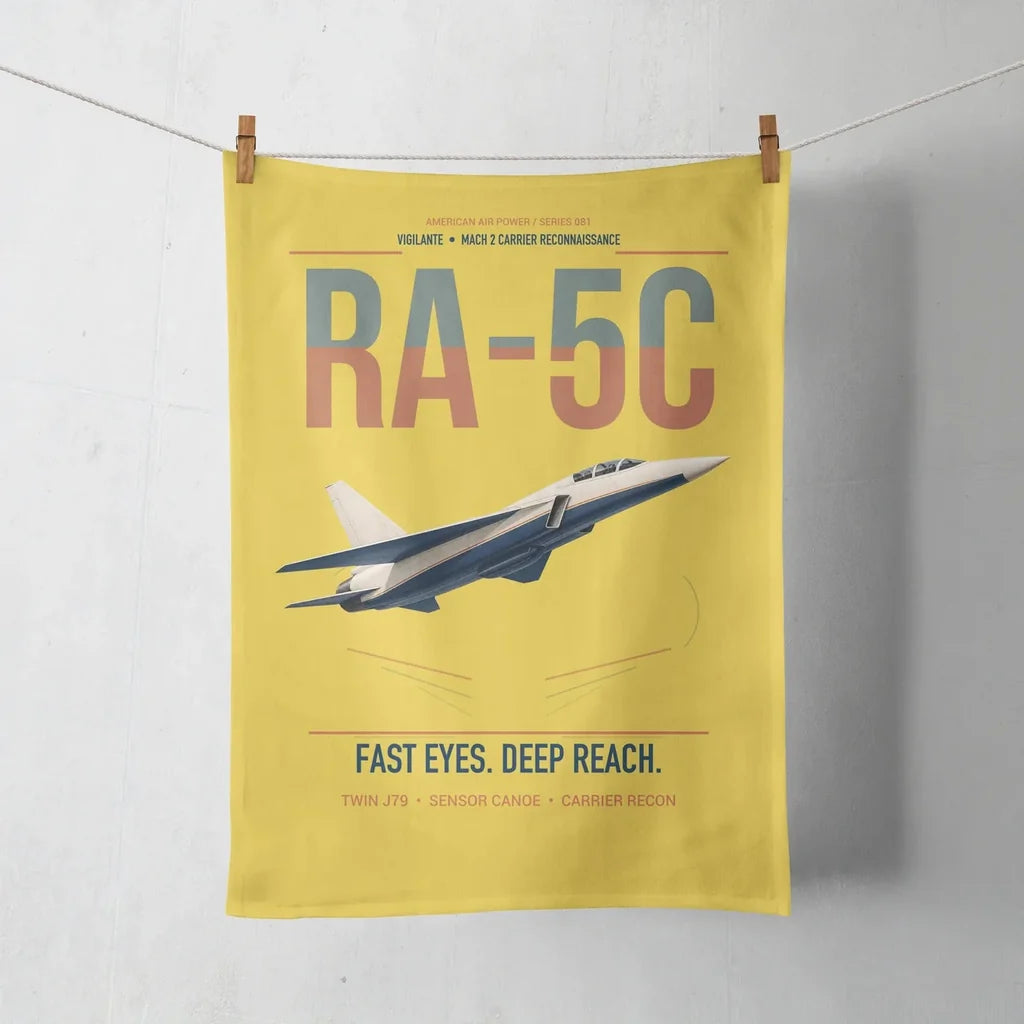 RA-5C Vigilante design on yellow towel