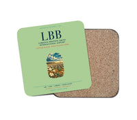 Thumbnail for Lubbock Preston Smith International Airport (LBB) design on light green 1 piece coaster