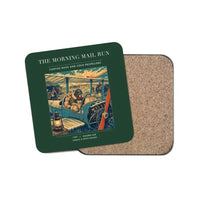 Thumbnail for The Morning Mail Run - Designed Coasters design on dark green 1-piece