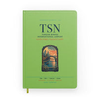 Thumbnail for Tianjin Binhai International Airport (TSN) design on light green notebook
