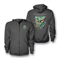 Thumbnail for VINTAGE G4021 - The Andes Crossing - Premium Zipped Hoodie design on darkgray
