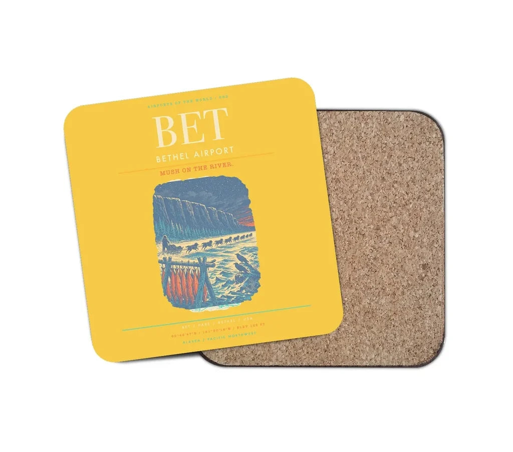 Bethel Airport BET Coaster 1-Piece - Yellow