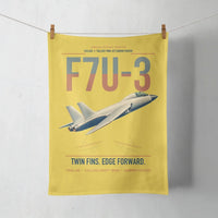 Thumbnail for F7U-3 Cutlass design on yellow towel
