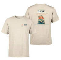 Thumbnail for Wiley Post–Will Rogers Memorial Airport (BRW) design printed on beige double-side t-shirt