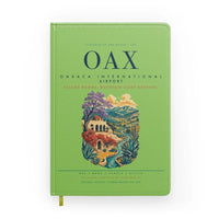 Thumbnail for Oaxaca International Airport (OAX) design on light green notebook
