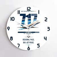Thumbnail for Boeing 717-200 design on white no frame wall clock