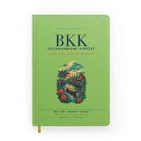 Thumbnail for Bangkok Suvarnabhumi Airport (BKK) design on light green notebook