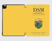 Thumbnail for Des Moines International Airport (DSM) design on yellow ipad tablet case