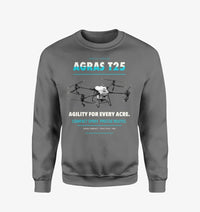 Thumbnail for DJI Agras T25 design on gray sweatshirt