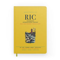 Thumbnail for Richmond International Airport (RIC) design on yellow notebook