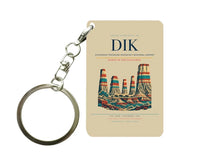 Thumbnail for Dickinson Theodore Roosevelt Regional Airport (DIK) design on beige key chain