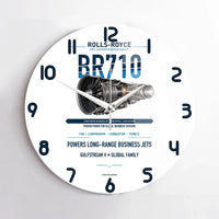 Thumbnail for BR710 design on white no frame wall clock