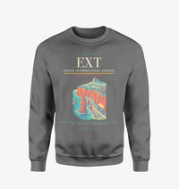 Thumbnail for Exeter International Airport (EXT) design on gray sweatshirt