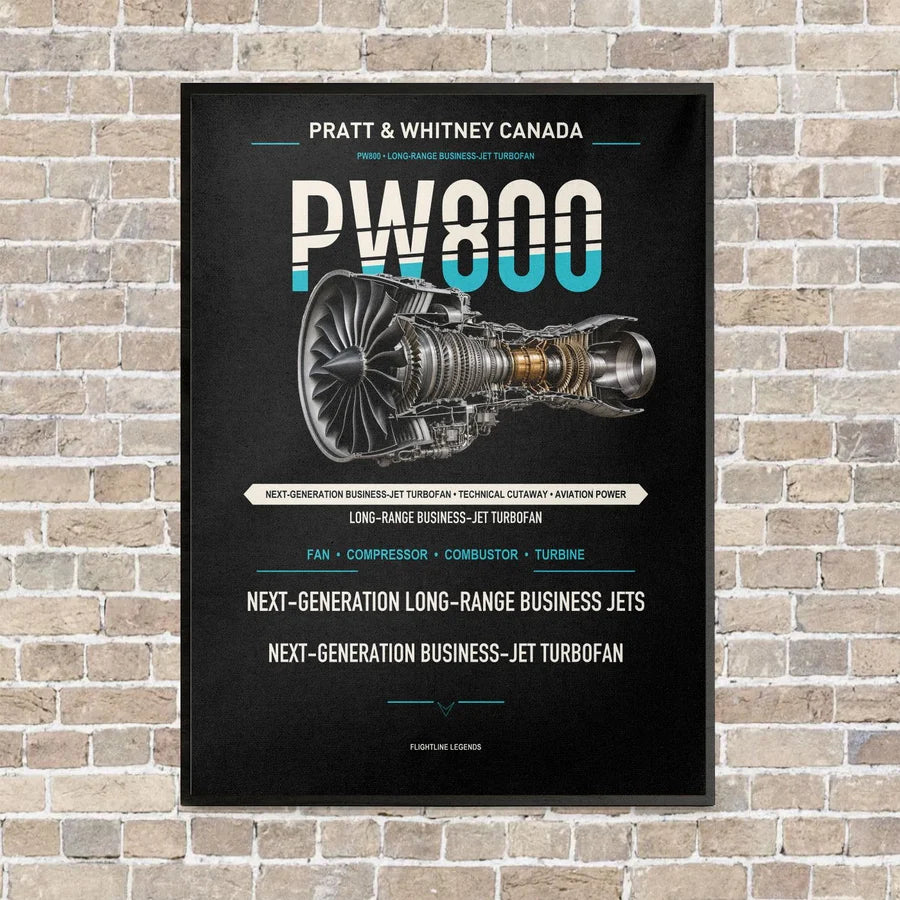 PW800 vertical canvas print - framed - black background