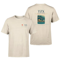 Thumbnail for Trabzon Airport (TZX) design printed on beige double-side t-shirt