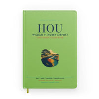 Thumbnail for William P. Hobby Airport (HOU) design on light green notebook