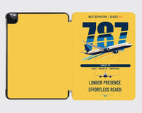 Thumbnail for Boeing 787-10 Dreamliner design on yellow ipad tablet case