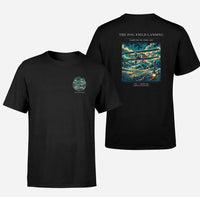 Thumbnail for VINTAGE G4150 - The Fog Field Landing - Double-Side T-Shirt design on black double side t shirt