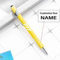 Thumbnail for Boeing 717 Flat Text touch pen - yellow with name
