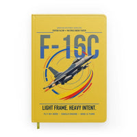 Thumbnail for F-16C Fighting Falcon design on yellow notebook