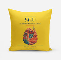 Thumbnail for St. George Regional Airport (SGU) design on yellow pillow