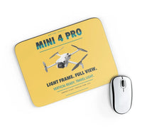 Thumbnail for DJI Mini 4 Pro design on yellow rectangle mouse pad