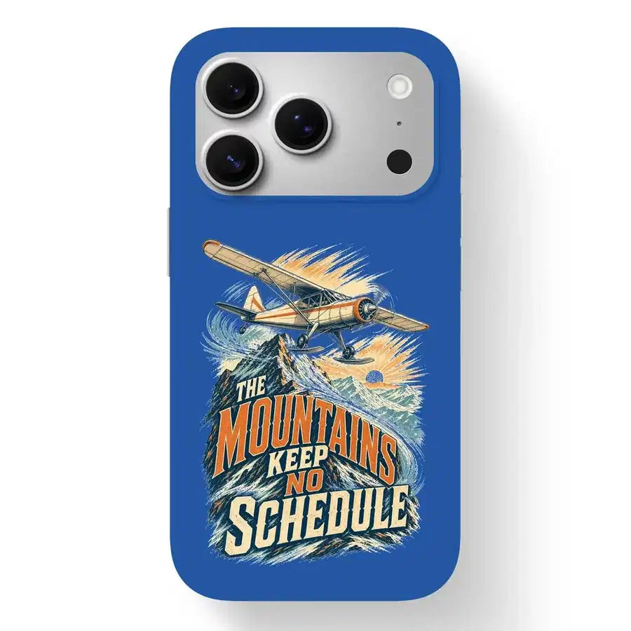 SIGNAL 643 - The Mountains Keep No Schedule - MagSafe iPhone 17 Pro design on blue magsafe iphone 17 pro