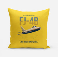 Thumbnail for FJ-4B Fury design on yellow pillow