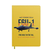 Thumbnail for F6U-1 Pirate Fire Built in the Tail design on yellow notebook
