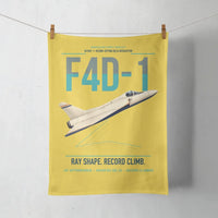 Thumbnail for F4D-1 Skyray design on yellow towel