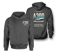 Thumbnail for Airbus A300C4-203 design on dark gray hoodie