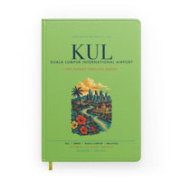 Thumbnail for Kuala Lumpur International Airport (KUL) design on light green notebook