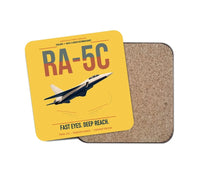 Thumbnail for RA-5C Vigilante design on yellow 1 piece coaster