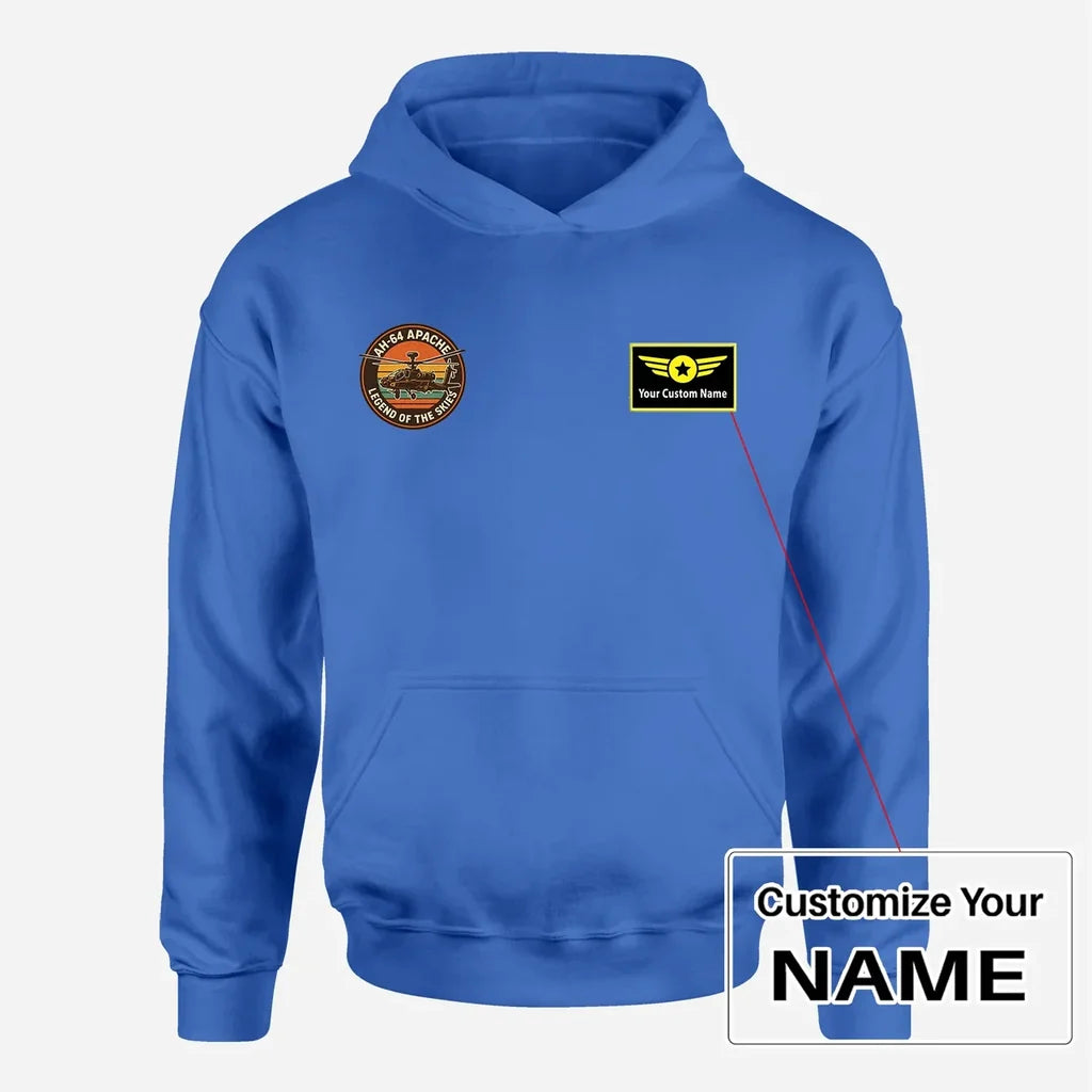 Customisable Retro Apache AH-64 Hoodie - view 3