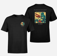Thumbnail for VINTAGE G4451 - The Grain Elevator Waypoint - Double-Side T-Shirt design on black double side t shirt