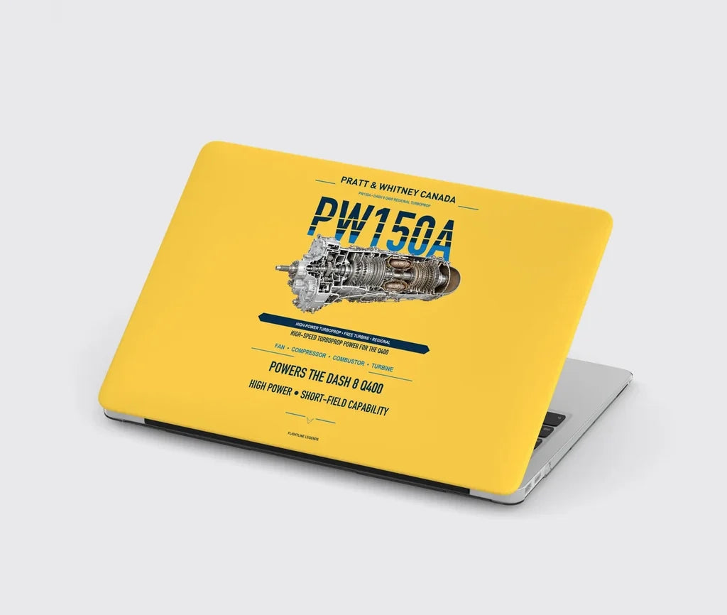 PW150A design on yellow MacBook case