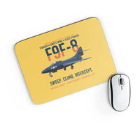 Thumbnail for F9F-8 Cougar Swept Wing Carrier Fighter design on yellow rectangle mouse pad