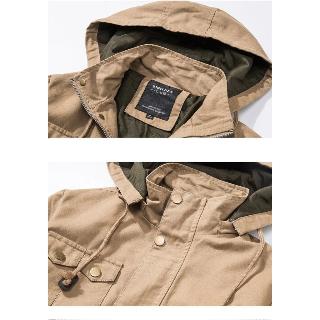 Slim Fit Army & Military Jacket - view 12