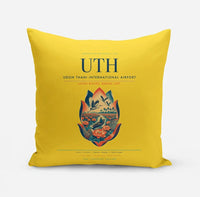 Thumbnail for Udon Thani International Airport (UTH) design on yellow pillow