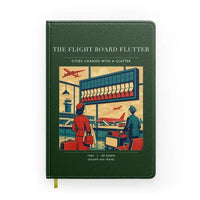 Thumbnail for VINTAGE G4302 - The Flight Board Flutter - Designed Notebooks design on darkgreen