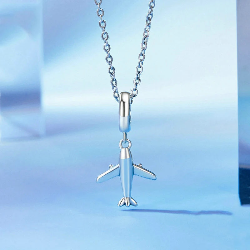 Mini Plane Shaped Necklace - view 4
