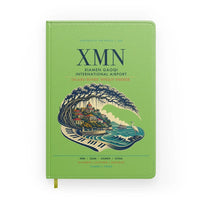 Thumbnail for Xiamen Gaoqi International Airport (XMN) design on light green notebook